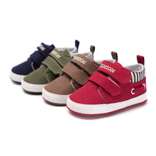 Load image into Gallery viewer, Infant Baby Boy Girl Shoes Canvas Cotton Anti-slip Sole Soft Newborn Toddler Crib Shoes Sneaker First Walkers Moccasins Shoes